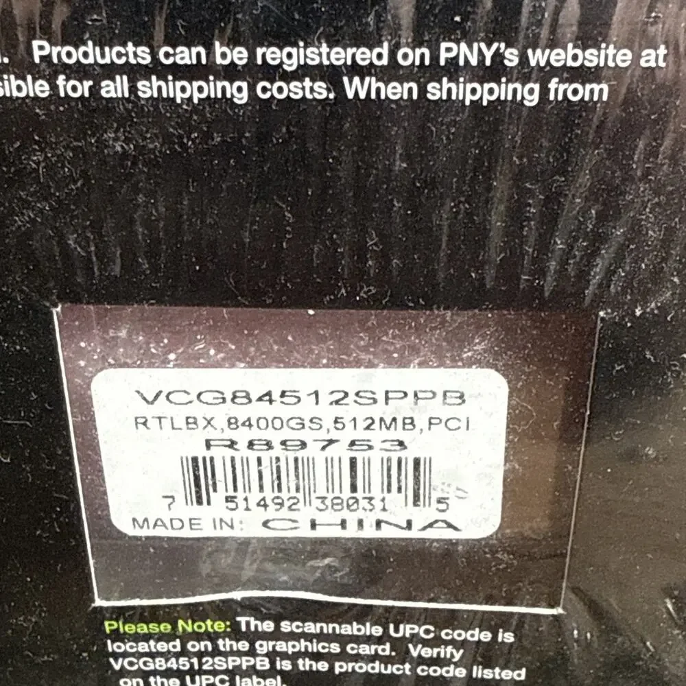 PNY NVIDIA GeForce 8400 GS 512MB DDR2 PCI VGA/DVI DirectX 10 Fan